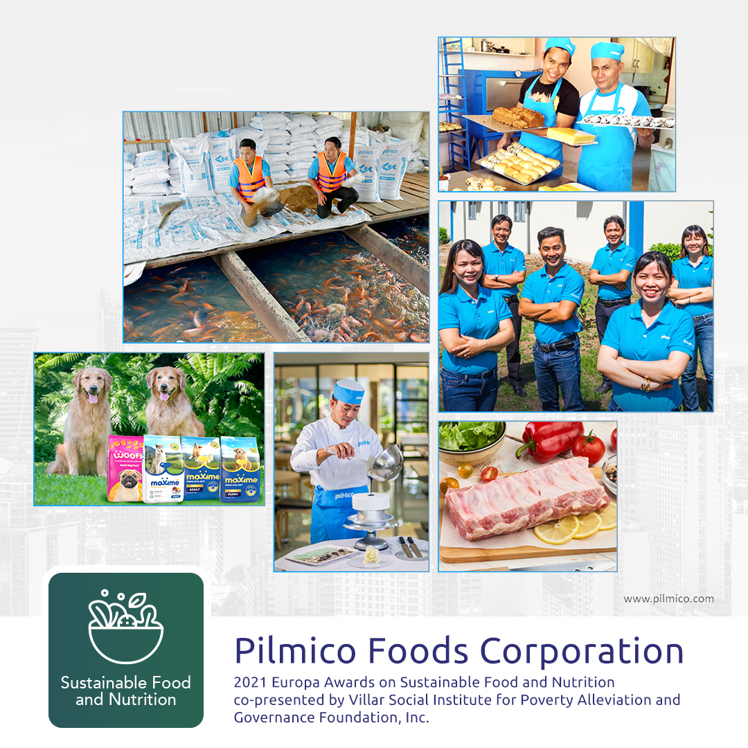 2021 Europa Awards on Sustainable Food and Nutrition co-presented by Villar Social Institute for Poverty Alleviation and Governance Foundation, Inc. (Villar SIPAG): Pilmico Feeds Foods Corporation