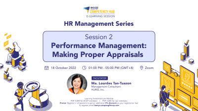 HR Management Series | Session 2: Performance Management: Making Proper Appraisals
