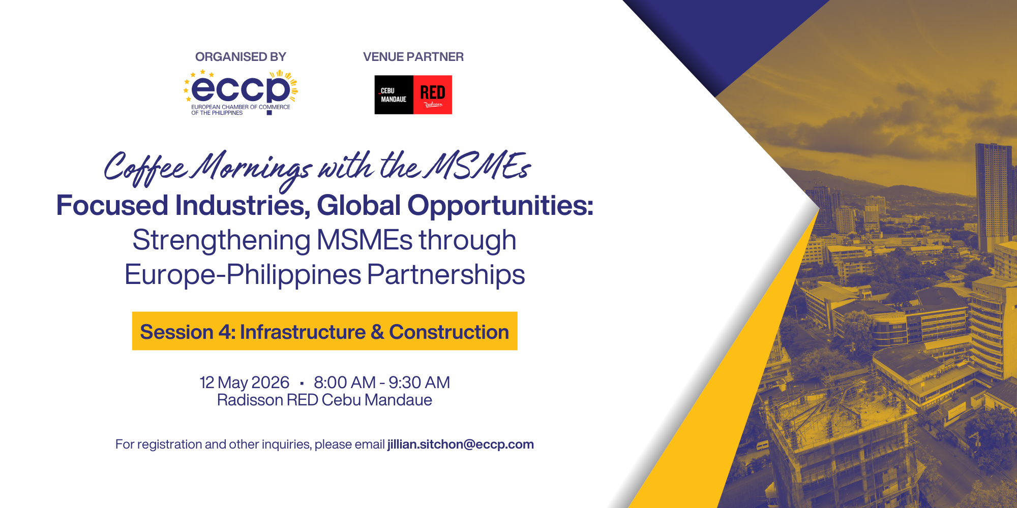 ECCP Coffee Mornings with the MSMEs (Session 4 - Infrastructure and Construction)