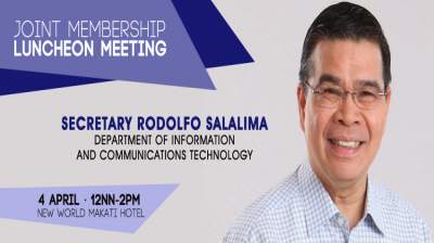 Joint Membership Luncheon Meeting with Secretary Rodolfo Salalima