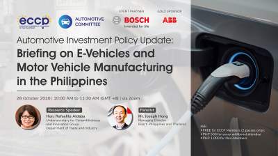 Automotive Investment Policy Update: Briefing on E-Vehicles and Motor Vehicle Manufacturing in the Philippines