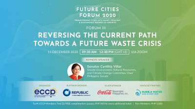 FUTURE CITIES FORUM 3: Reversing the Current Path Towards A Future Waste Crisis