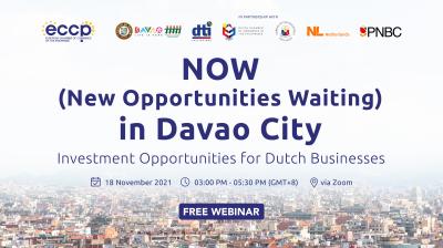 NOW (New Opportunities Waiting) in Davao City: Investment Opportunities for the Dutch Businesses