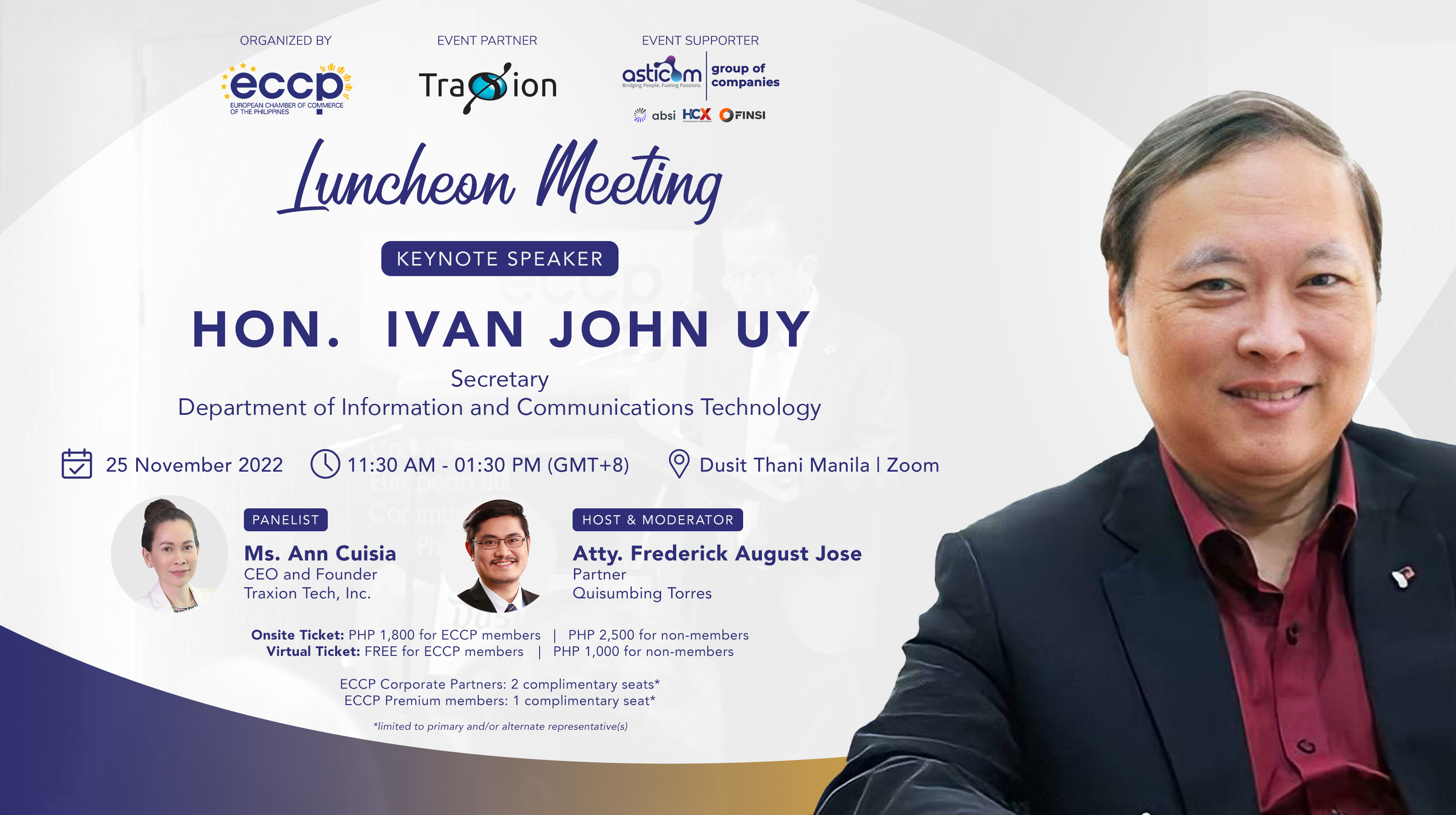 ECCP Luncheon Meeting With DICT Secretary Ivan John Uy