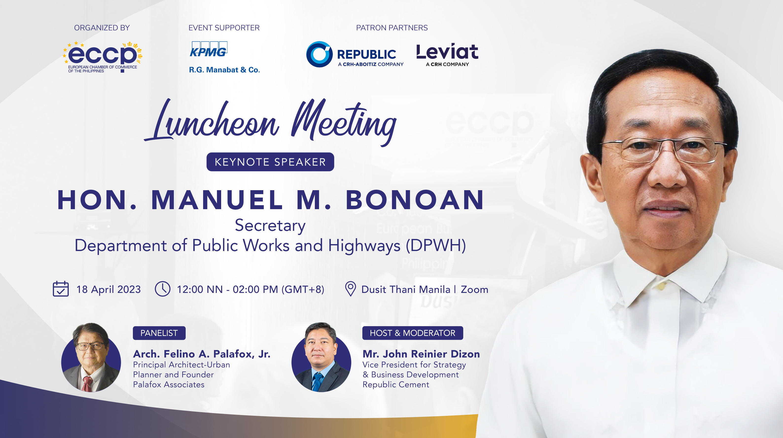 ECCP Luncheon Meeting With DPWH Secretary Manuel Bonoan   642cfe431cfbe799810890 