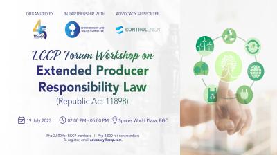 ECCP Forum Workshop on Extended Producer Responsibility Law (RA 11898)