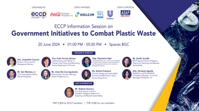ECCP Information Session on Government Initiatives to Combat Plastic Waste