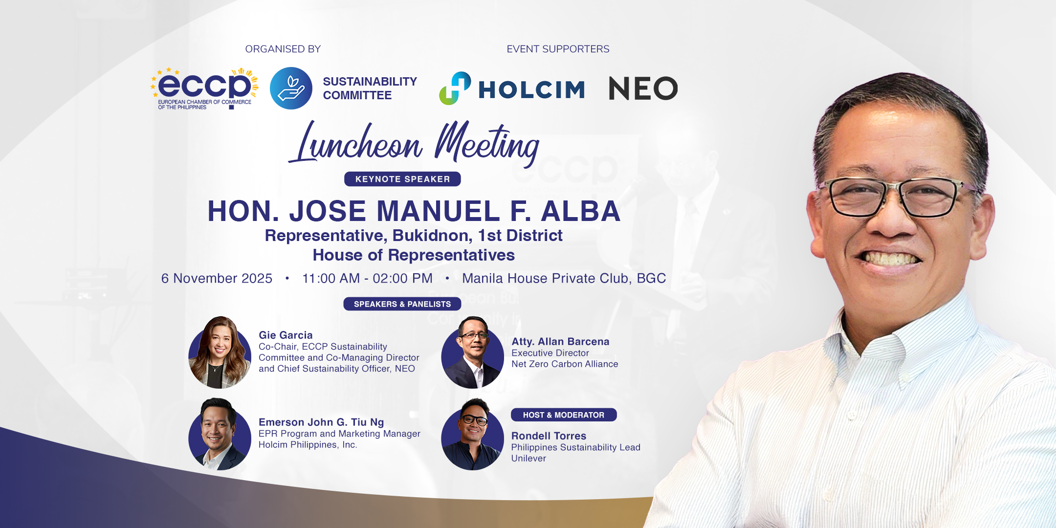 ECCP Luncheon Meeting with Congressman Alba