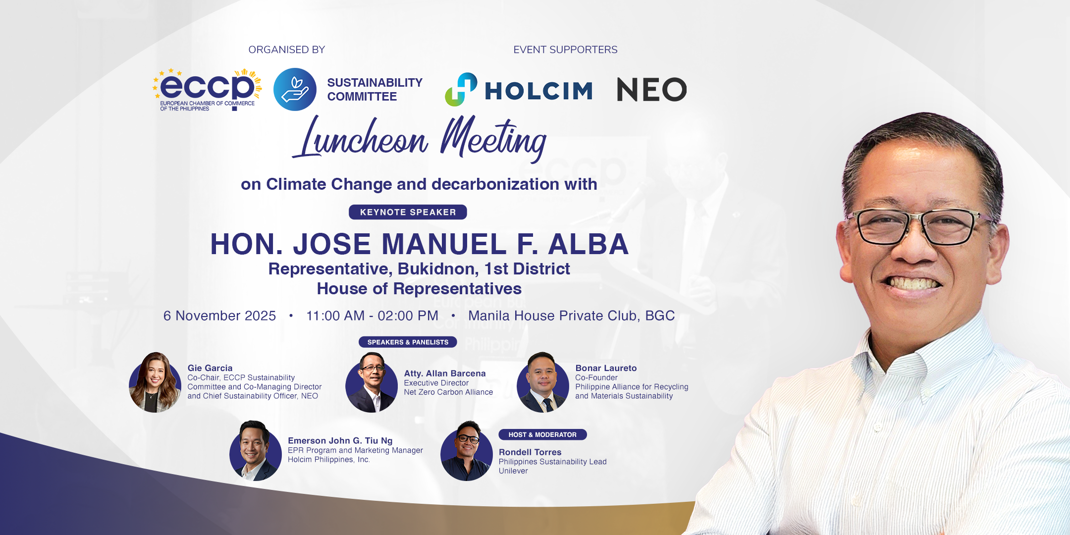 ECCP Luncheon Meeting with Congressman Alba