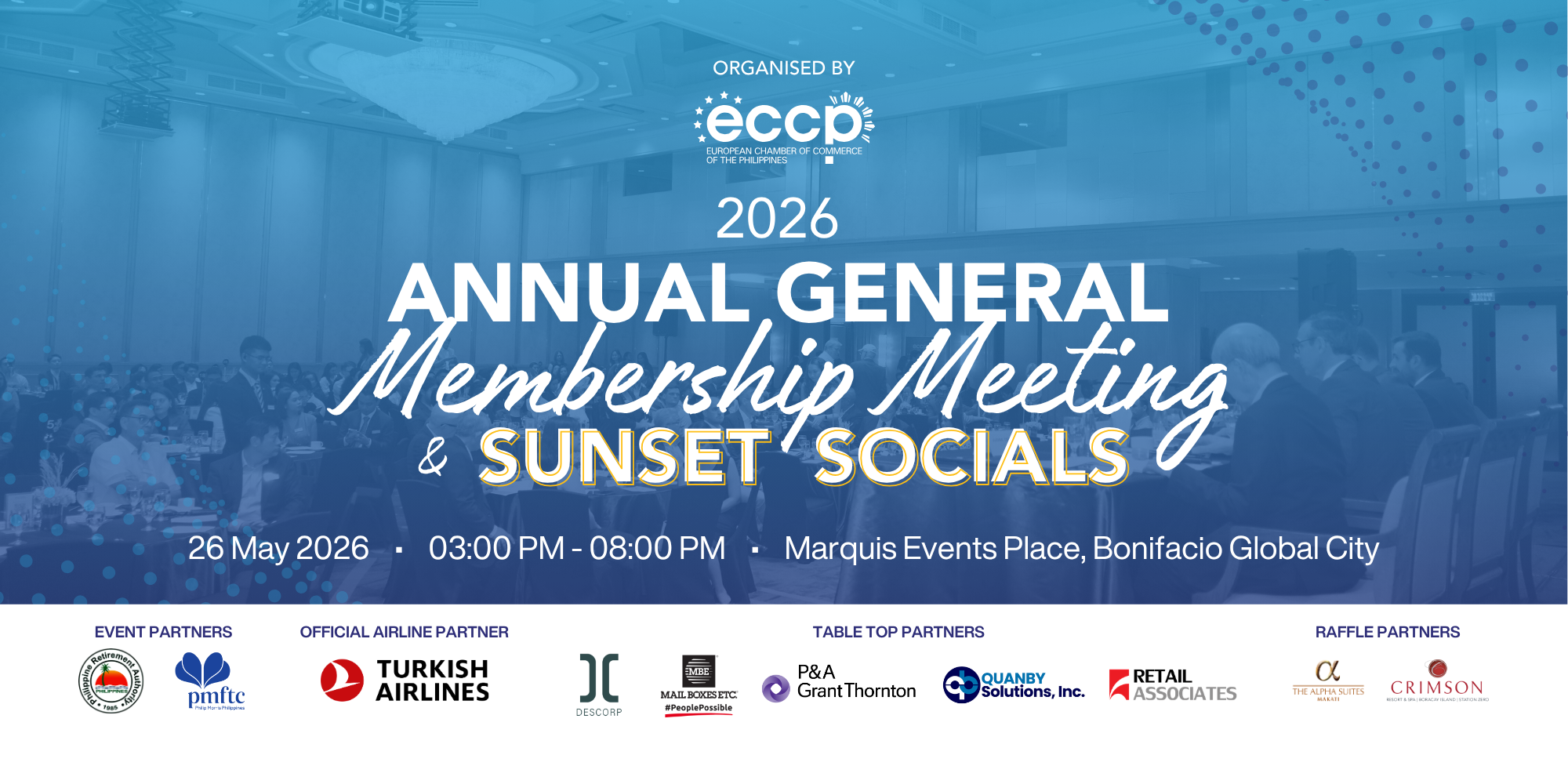 2026 Annual General Membership (AGM) Meeting & Sunset Socials