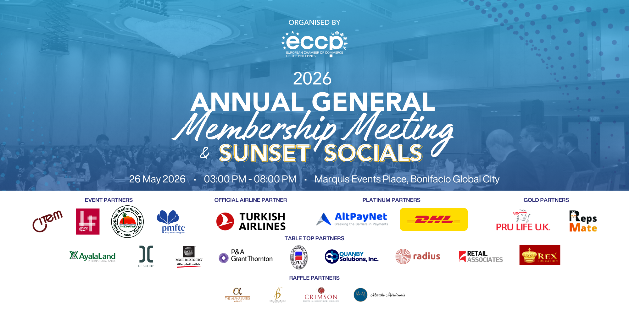 2026 Annual General Membership (AGM) Meeting & Sunset Socials