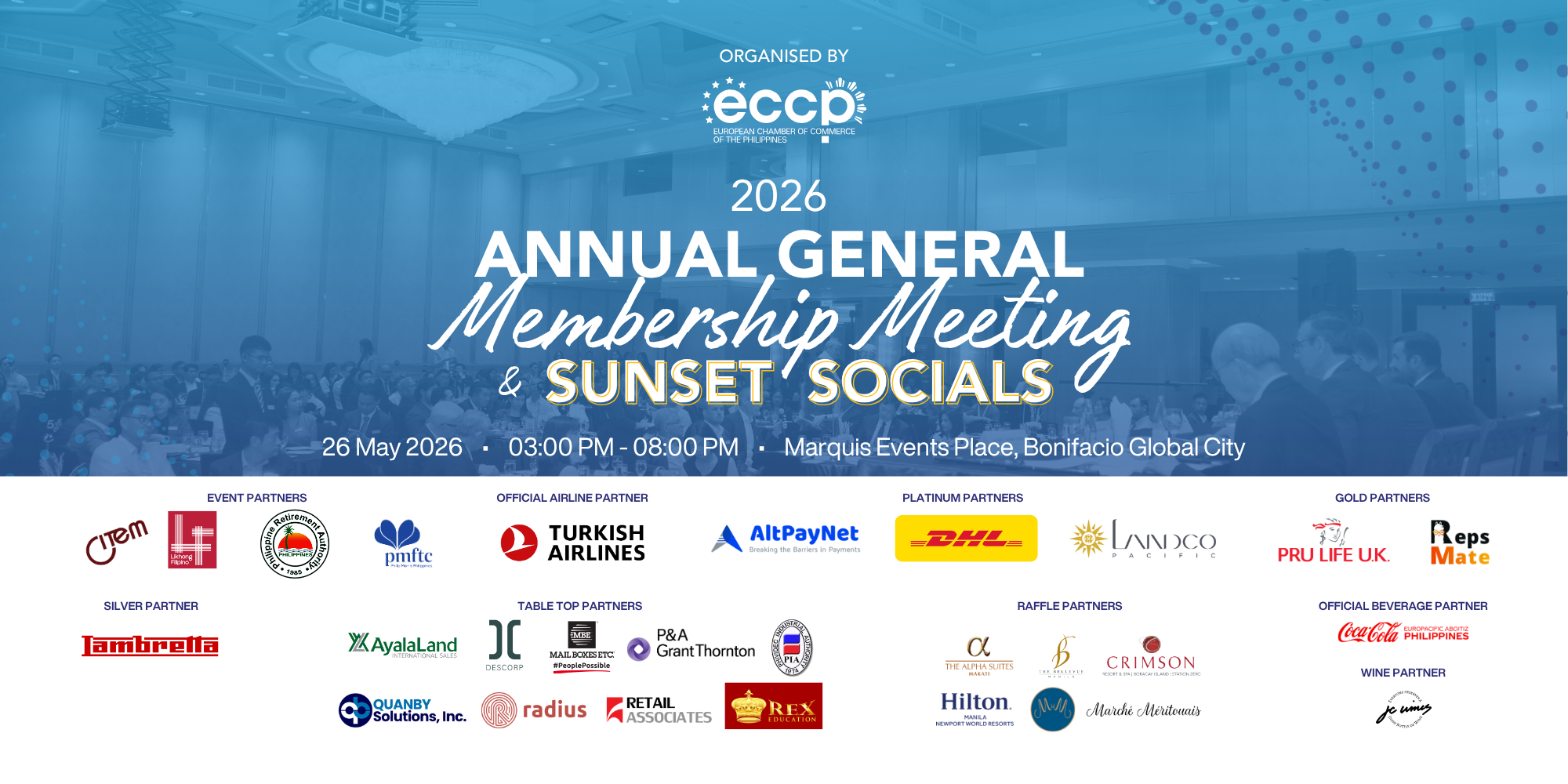 2026 Annual General Membership (AGM) Meeting & Sunset Socials