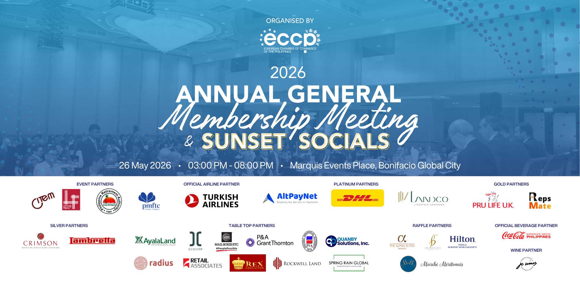 2026 Annual General Membership (AGM) Meeting & Sunset Socials