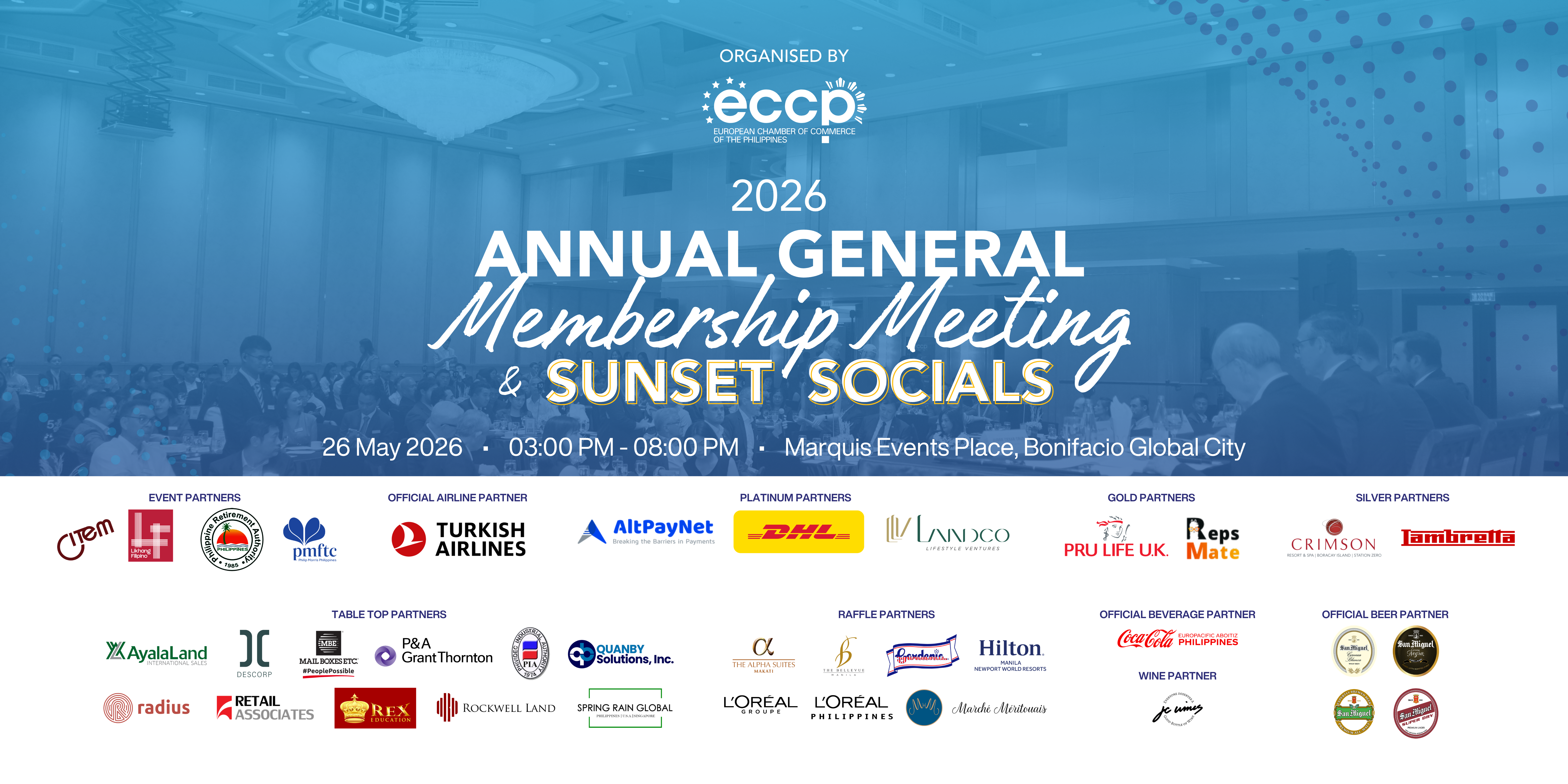 2026 Annual General Membership (AGM) Meeting & Sunset Socials