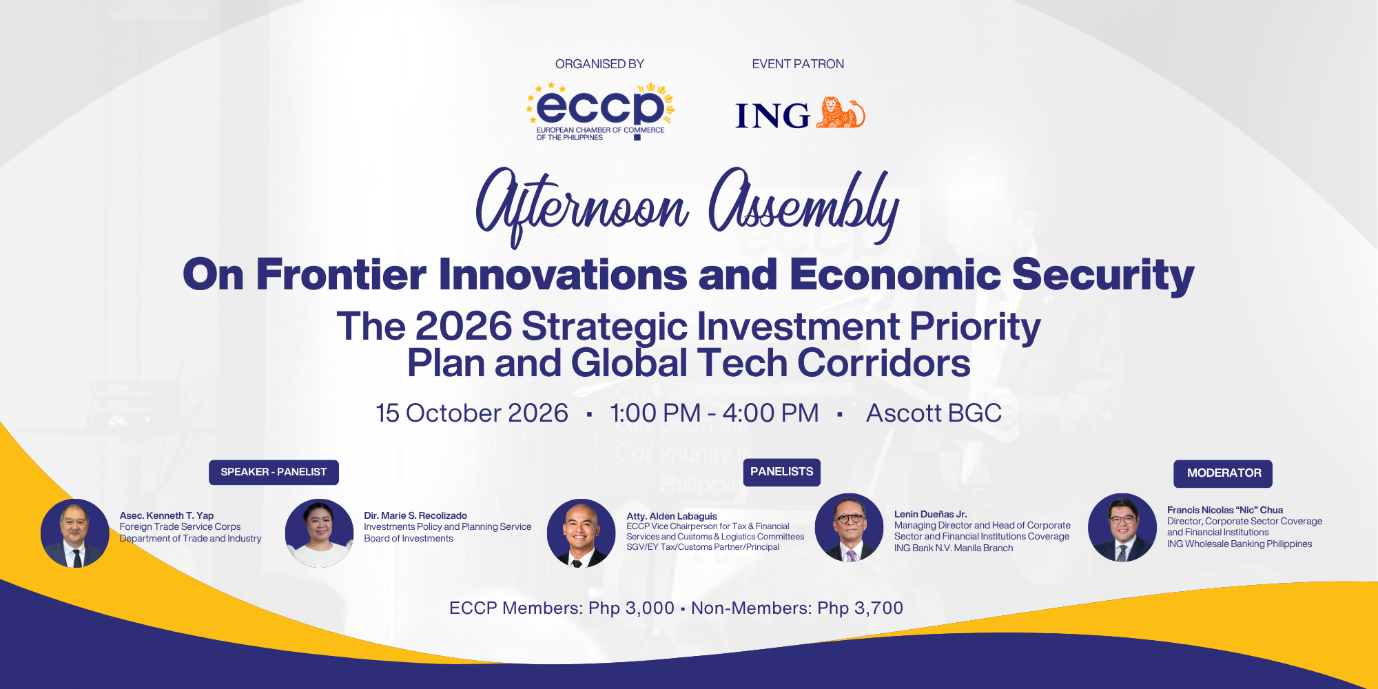 Afternoon Assembly on Frontier Innovations and Economic Security